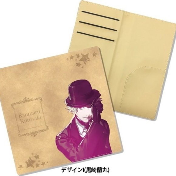 Uta no Prince-sama Kurosaki Ranmaru Faux Leather Premium Ticket Case Holder - Picture 4 of 5